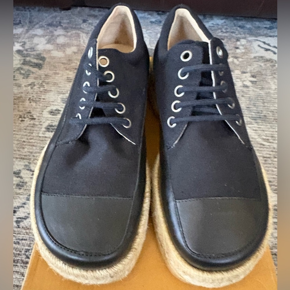 Madison Black Espadrille Platform Sneakers Size 38 NIB